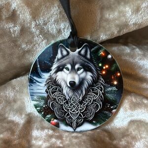 Celtic Wolf Ornament